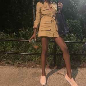 KHAKI CARGO DRESS